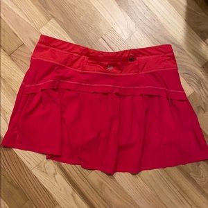 Coral athletic skirt